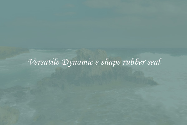 Versatile Dynamic e shape rubber seal