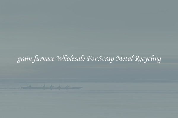 grain furnace Wholesale For Scrap Metal Recycling