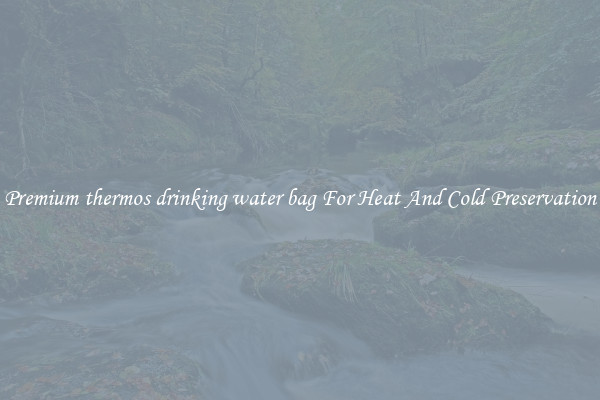 Premium thermos drinking water bag For Heat And Cold Preservation