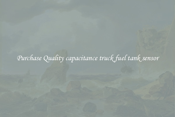 Purchase Quality capacitance truck fuel tank sensor