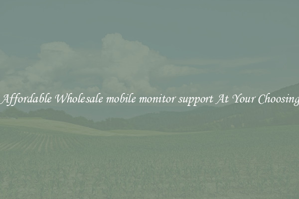 Affordable Wholesale mobile monitor support At Your Choosing
